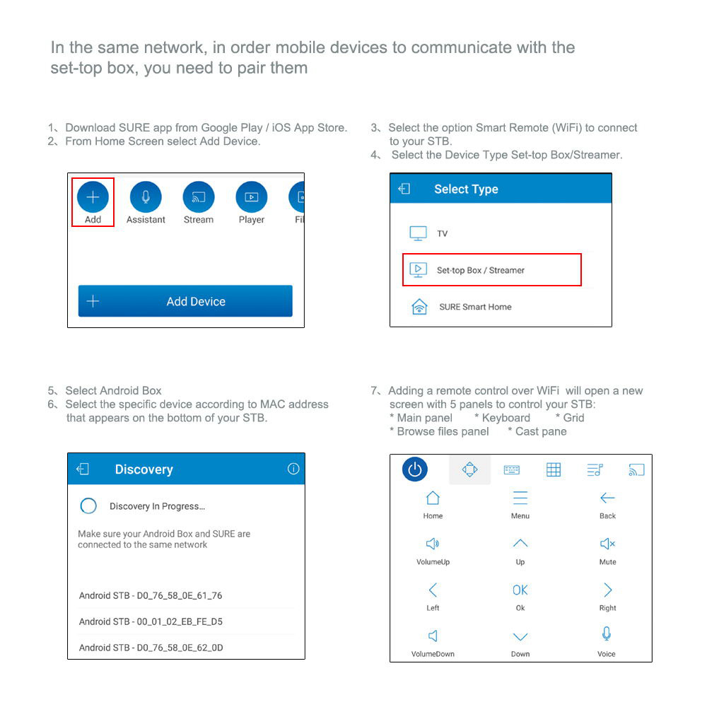 VOSEN V1 Amlogic S905x2 Android TV 9.0 2GB DDR4 16GB eMMC 4K TV Box Bluetooth Z-Wave 2.4G/5G WIFI USB 3.0 -- Black