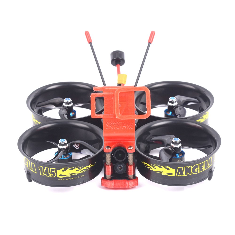 Skystars Angela 145 4K 3 Inch Whoop FPV Racing Drone F4 OSD 4 In 1 35A ESC 5.8G 500mW VTX Runcam Hybrid Cam BNF - Frsky R-XSR Receiver
