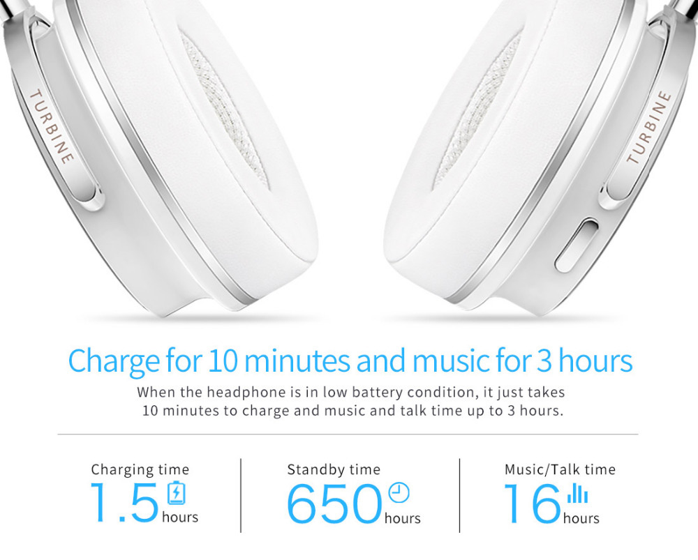 Bluedio T4S Wireless Bluetooth Headphones with Mic Active Noise Cancelling - Red