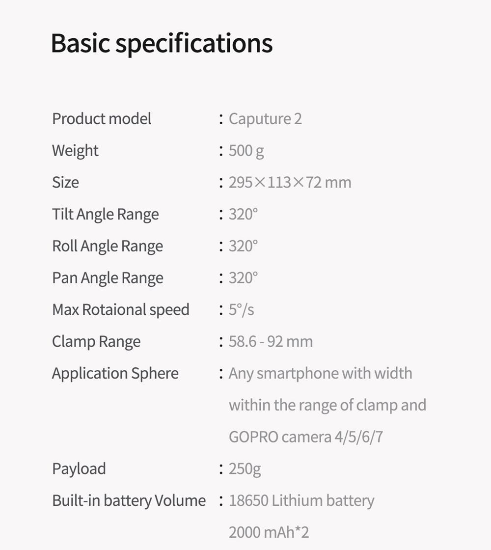 Funsnap Capture 2 Handheld Gimbal