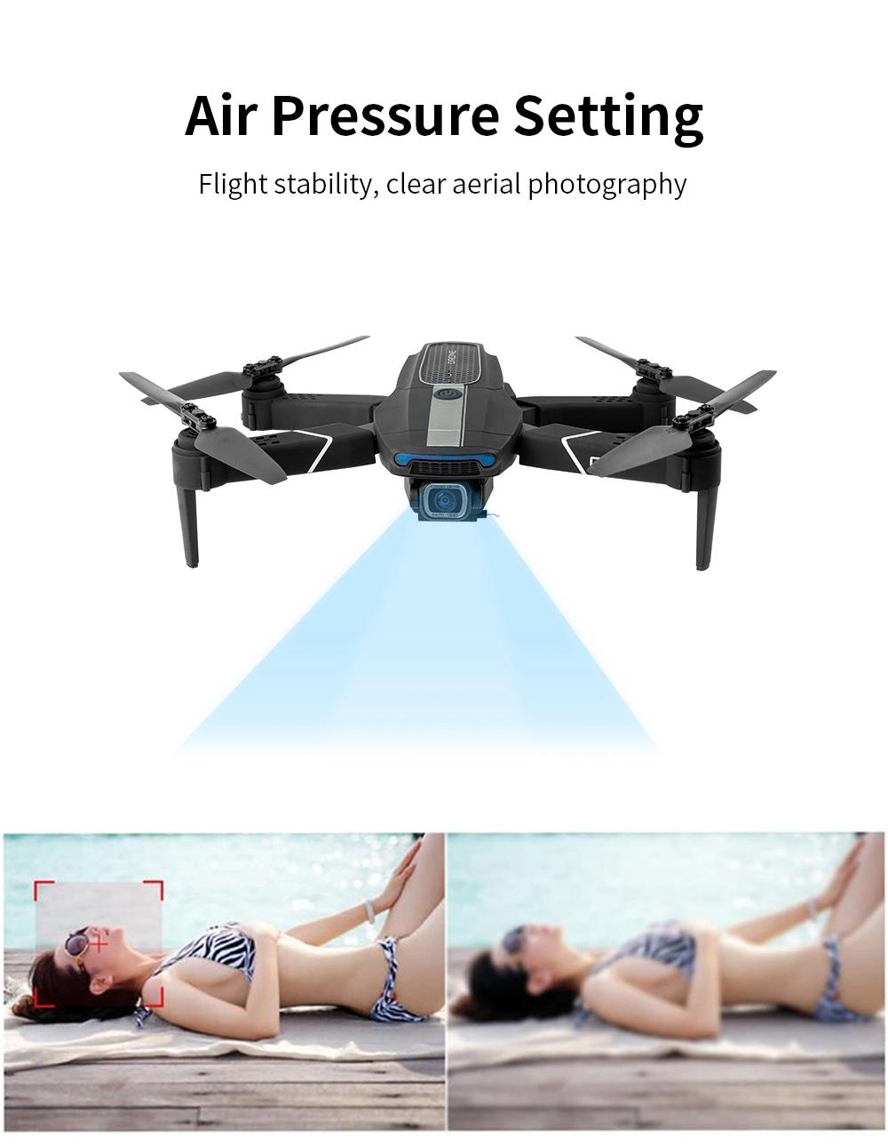 JDRC JD-22S 4K 5G WIFI FPV Foldable GPS RC Drone With Adjustable UHD Camera 16mins Flight Time Follow Me Mode RTF - Two Batteries With Bag
