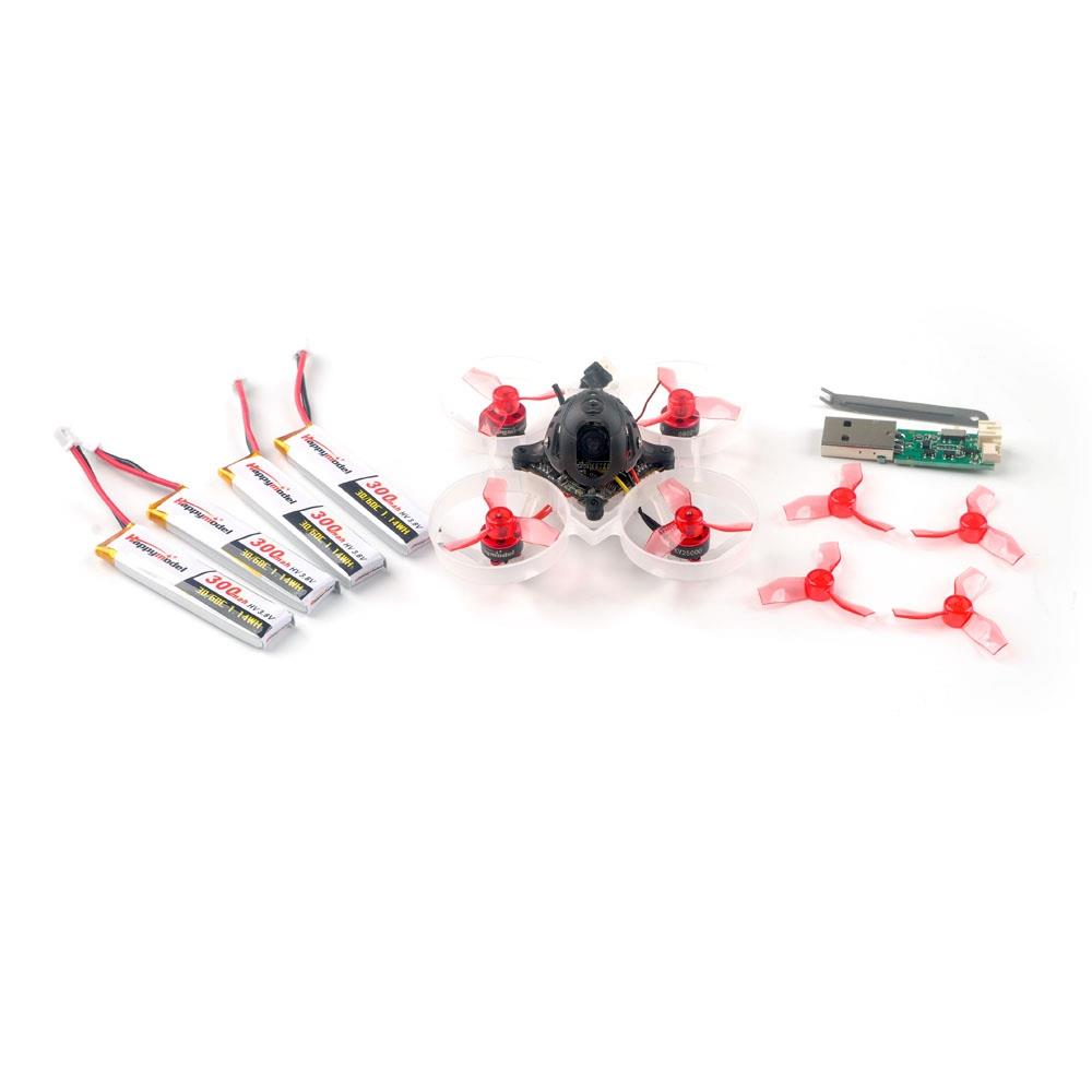 Happymodel Mobula6 65mm 20g Brushless Whoop FPV Racing Drone With Crazybee F4 Lite 1S Flight Control w/Runcam Nano 3 Cam BNF - Flysky Receiver