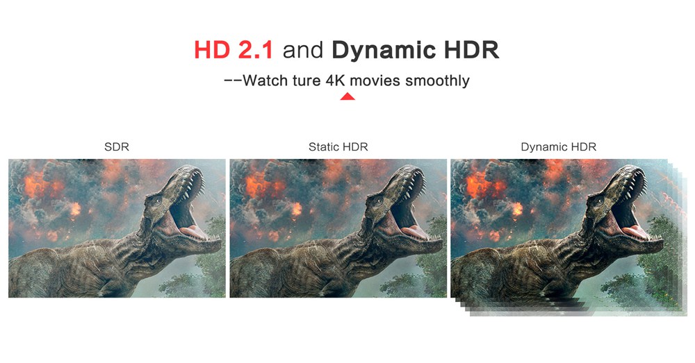 MAGICSEE N5 MAX Amlogic S905X3 Android 9.0 8K ถอดรหัสวิดีโอทีวีกล่อง 2GB / 16GB 1000Mbps LAN HDMI2.1 2.4G + 5G WIFI บลูทู ธ USB3.0G