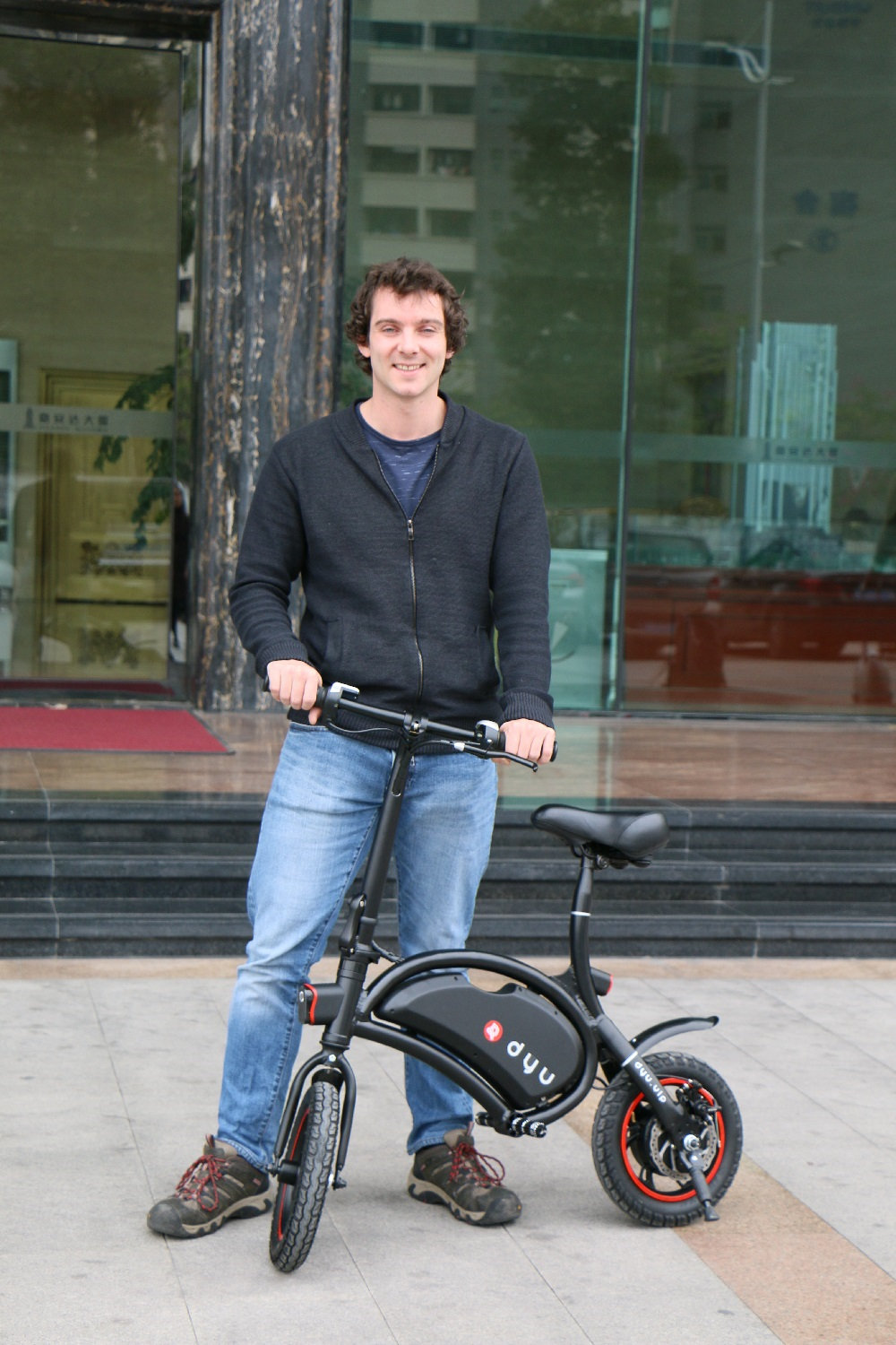 [Standard Edition] F-wheel D1 DYU Electric Bike Folding Design Smart Controlling 12 Inch Wheels - Black