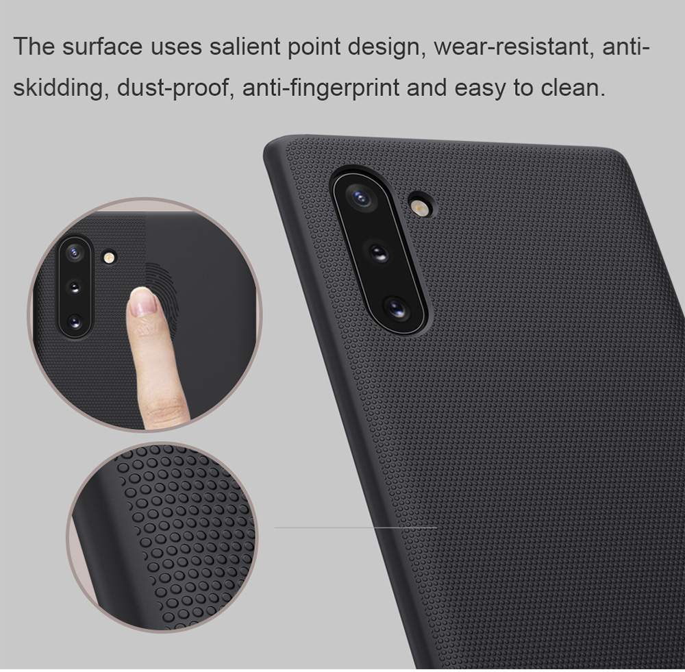 NILLKIN Protective Frosted PC Phone Case For Samsung Galaxy Note 10 / Note 10 5G Smartphone - Black