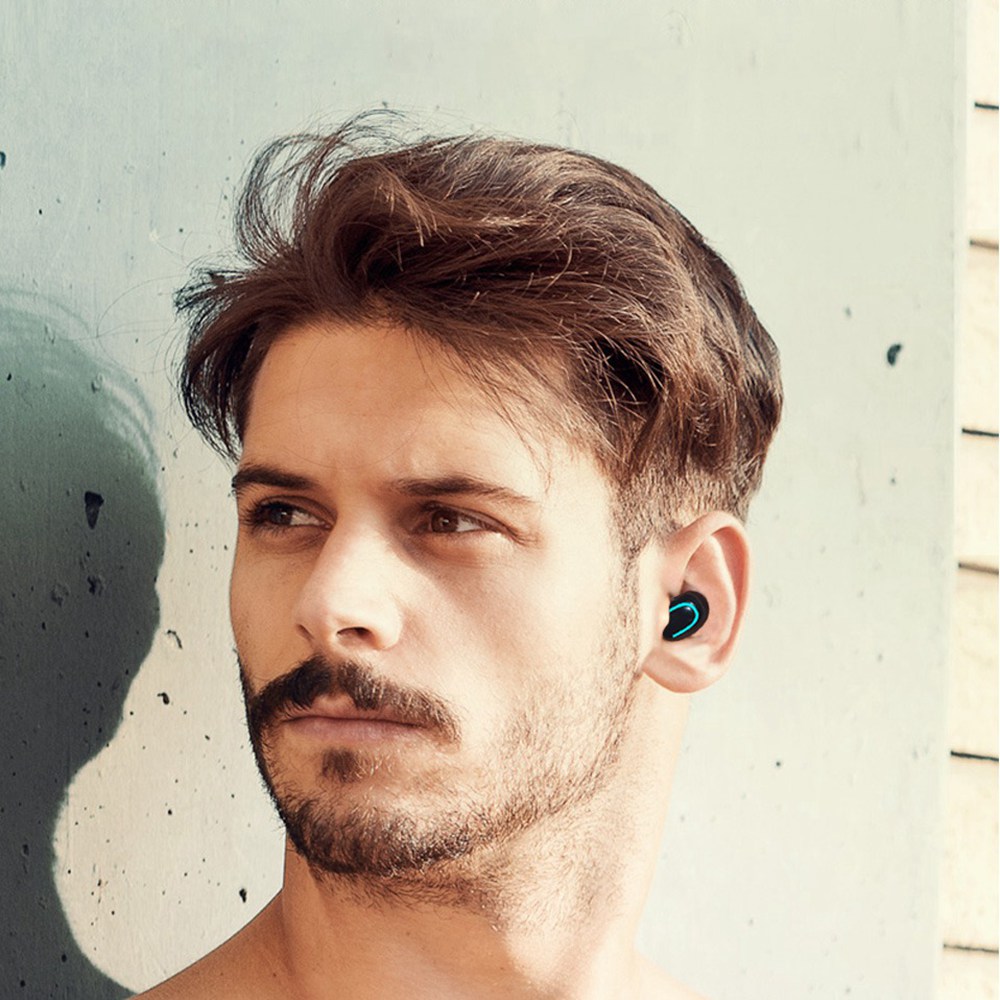 HBQ Q32 TWS Bluetooth 5.0 Earbuds Stereo IPX5 Water Resistant - Black