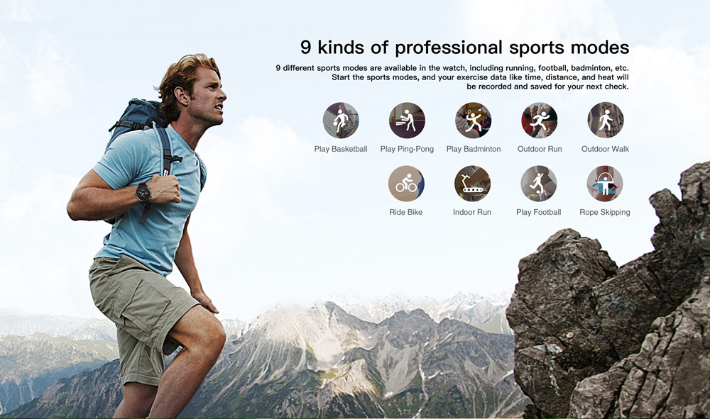 Kospet Hope 4G Smartwatch Phone Android 7.1 MTK6737 Quad Core 3G RAM 32G ROM 1.39 inch AMOLED Screen GPS WiFi Heart Rate Monitor Silicone Strap - Black