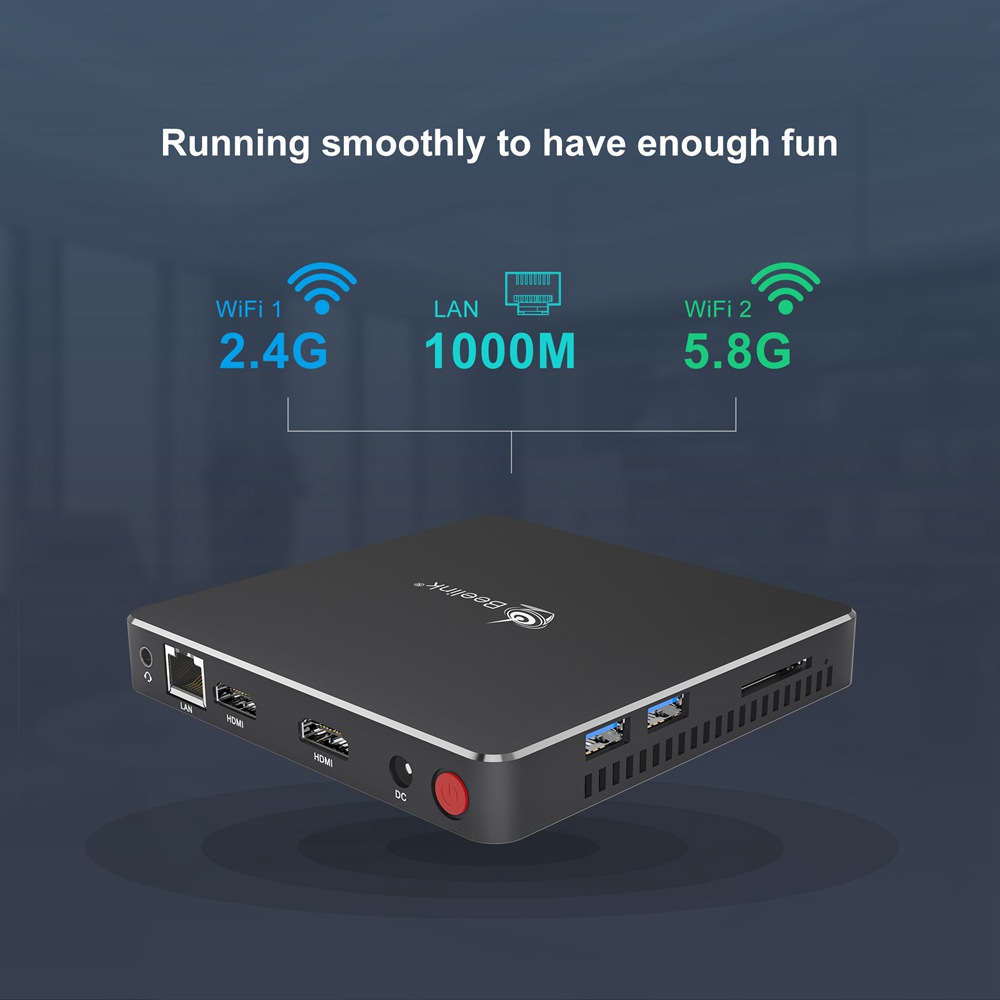 Beelink Gemini T45 Intel Apollo Lake j4205 Windows 10 4K Mini PC 8GB DDR3 512GB SSD 2.4G 5G WiFi Bluetooth HDMI*2