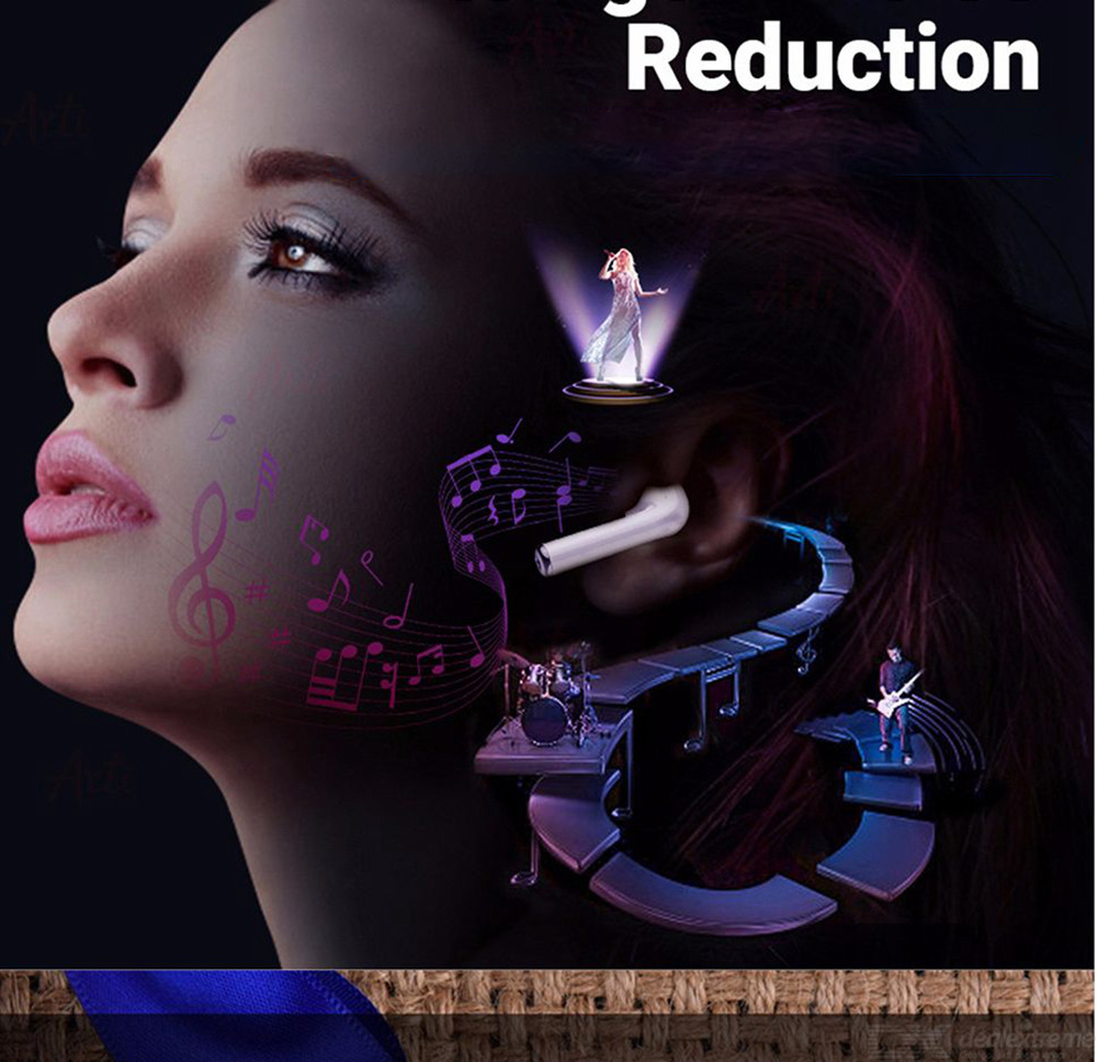 i60 TWS Bluetooth 5.0 Earphone Touch Control Auto Pairing Call Siri 350 mAh Charging Box - White