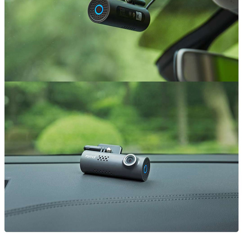 Xiaomi 70 Mai Smart Recorder 1S 1080P Car DVR Intelligent Voice Control Single Lens - Black