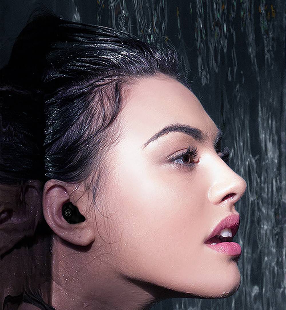 Maxchange P7 Bluetooth 5.0 TWS Earphones HD Binaural Call IPX5 White