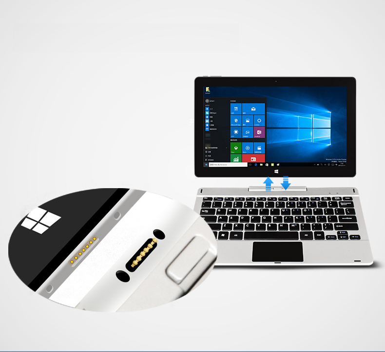 Original Jumper EZpad 6 Pro Magnetic Docking Keyboard - Silver