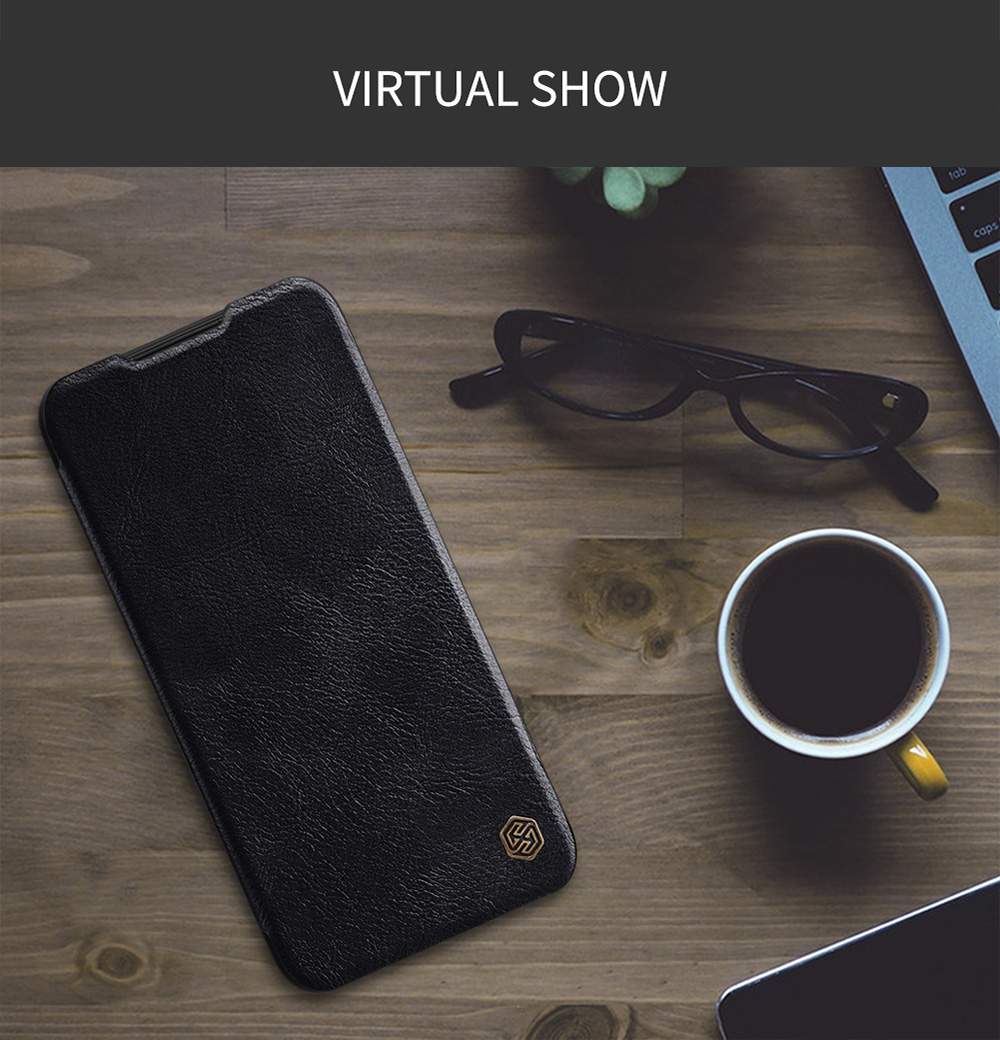 NILLKIN Protective Leather Phone Case For Xiaomi Redmi Note 8 / Redmi Note 8T Smartphone - Red