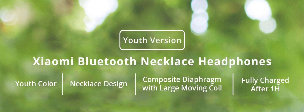 Xiaomi LYXQEJ02JY Wireless Bluetooth Necklace Headphones Lite - Black