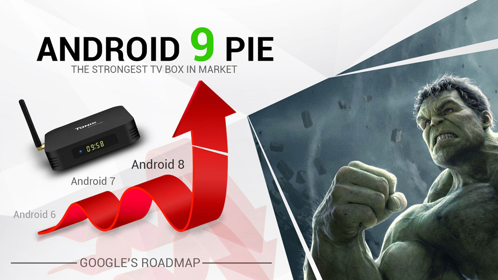 TANIX TX6 Allwinner H6 4GB/32GB Android 9.0 4K TV Box with LED Display Dual Band WiFi LAN Bluetooth USB3.0