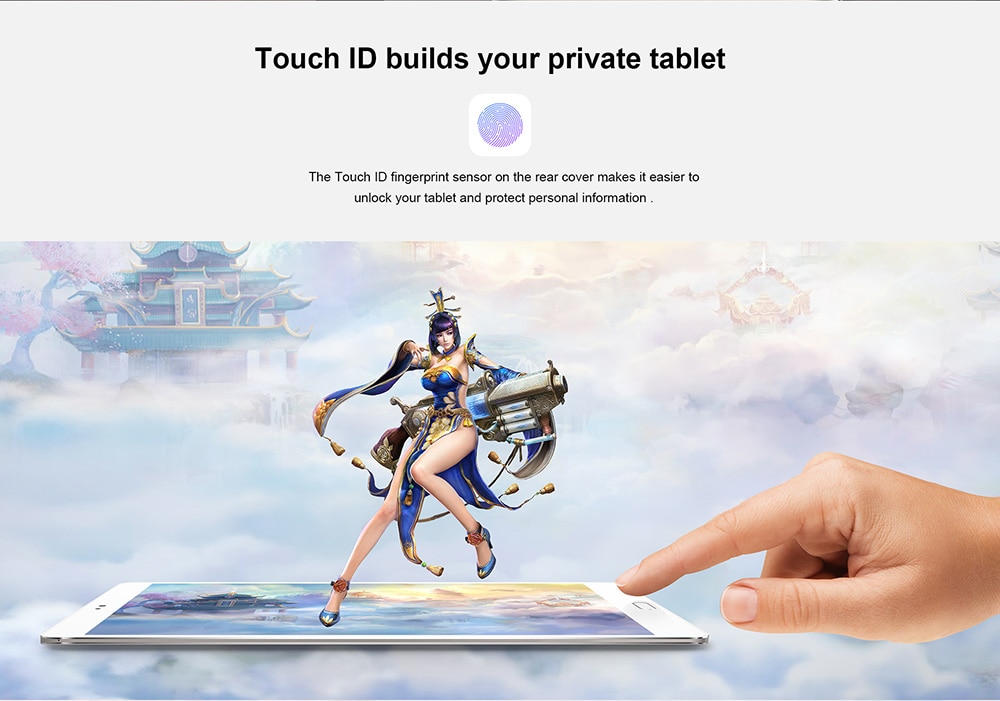 Teclast T8 Tablet MediaTek MT8176 Quad Core 2.1GHz 8.4 Inch 2560x1600 IPS 4GB RAM  DDR3L 64GB ROM  eMMC  WIFI Android 7.0 - White/Gold