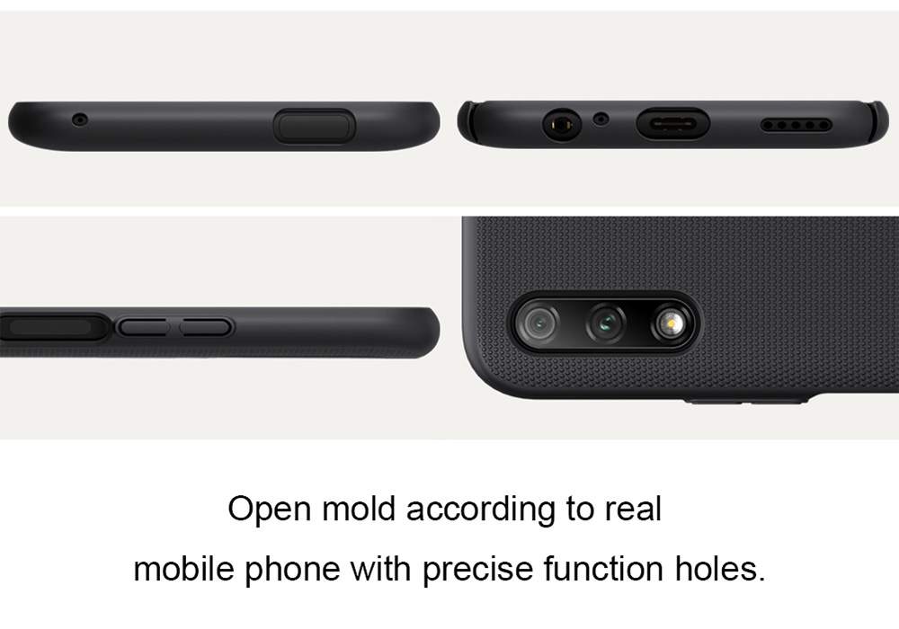 NILLKIN Protective Frosted PC Phone Case For HUAWEI Honor 9X Smartphone - Black