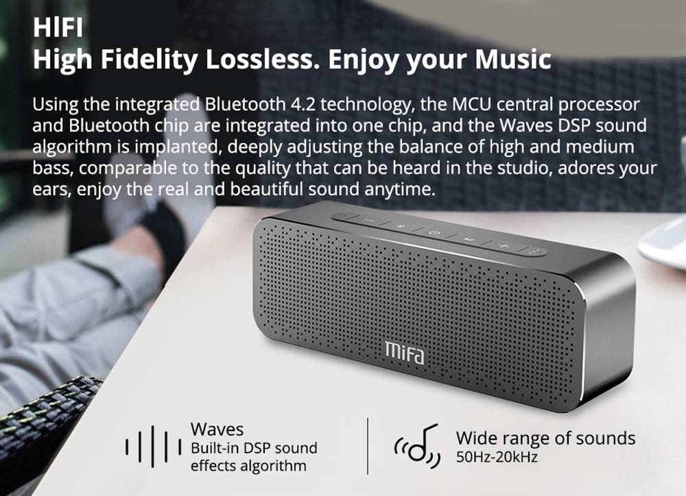 Mifa A20 30W Bluetooth Speaker TWS 4000mAh Support Wireless Talk USB