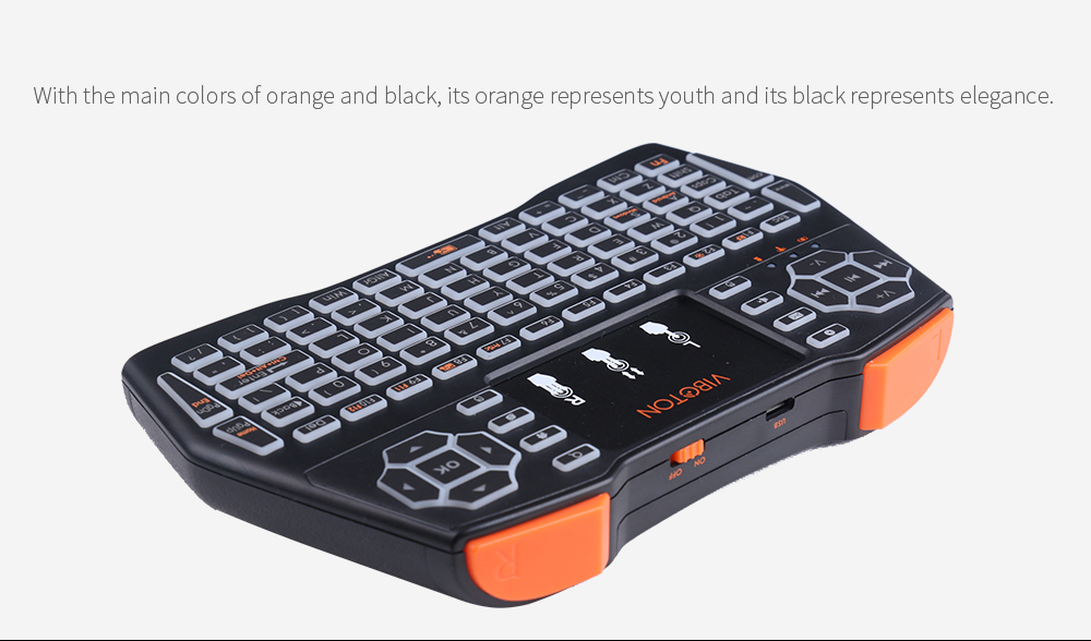 VIBOTON i8 Plus Backlight 2.4G Wireless Keyboard Air Mouse Multi-touch Pad XBOX 360 PS4 TV Box Android TV Pad PC