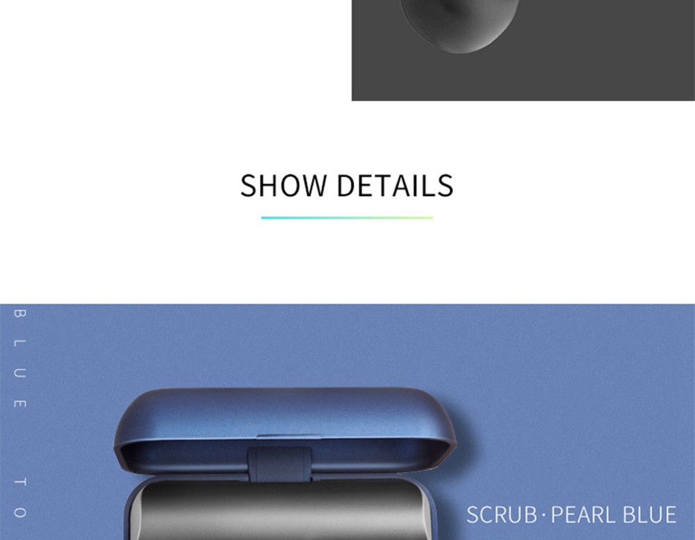 T1 Pro Bluetooth 5.0 TWS Earbuds Unilateral Use 2200mAh Charging Box Siri Binaural Call Titanium Film Drivers IPX6