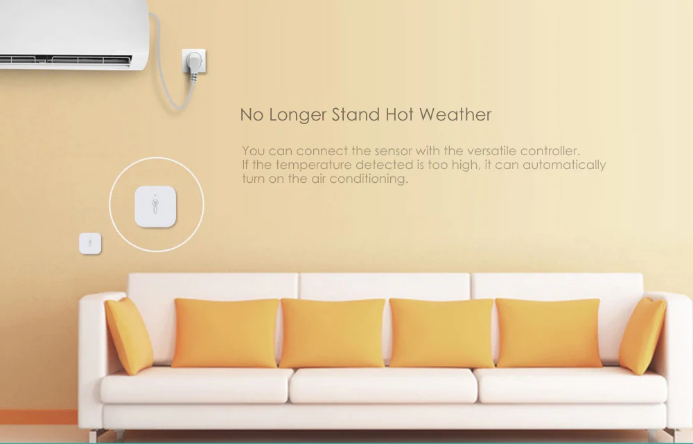 Xiaomi Aqara Temperature Humidity Sensor with Apple Homekit & Other Aqara Smart Home Devices - White
