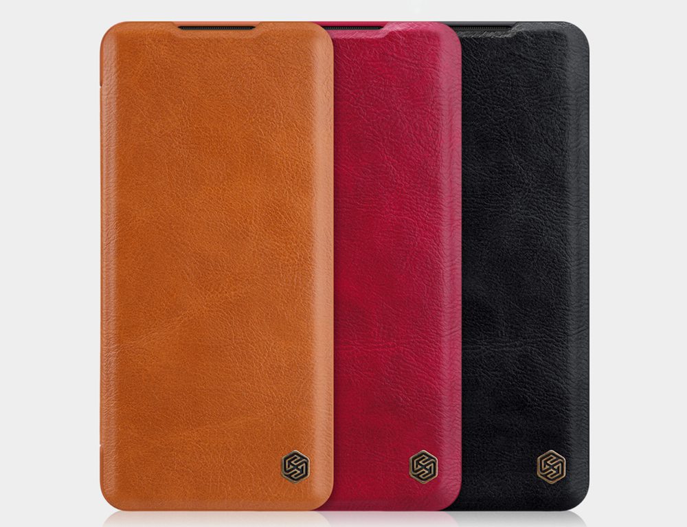 NILLKIN Protective Leather Phone Case For Xiaomi CC9 Pro / Xiaomi Mi Note 10 / Xiaomi Mi Note 10 Pro Smartphone - Black