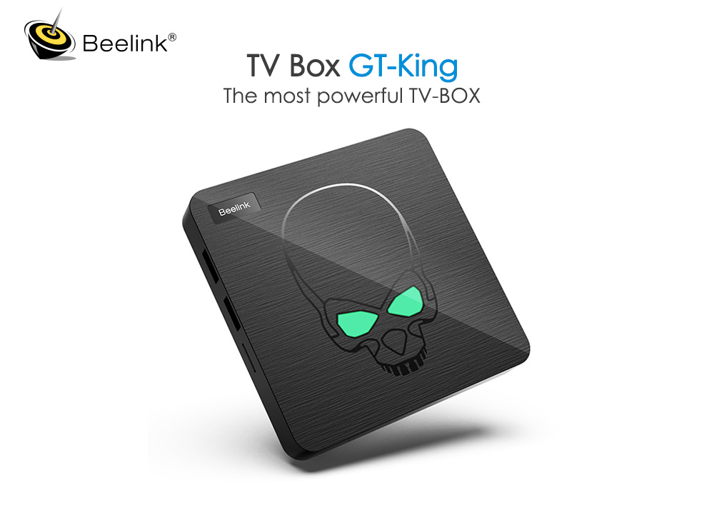 Beelink GT-King Amlogic S922X 2.2GHz Android 9.0 4GB DDR4 64GB eMMC 4K TV Box with 2.4G Air Mouse Dual Band WiFi Gigabit LAN Bluetooth USB3.0