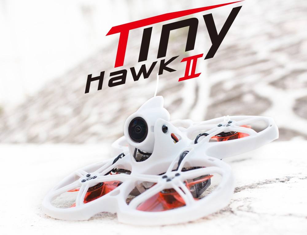 Emax Tinyhawk II Indoor FPV Racing Drone With F4 4-in-1 5A 37CH 200mW RunCam Nano 2 Adjustable Camera LED BNF - White