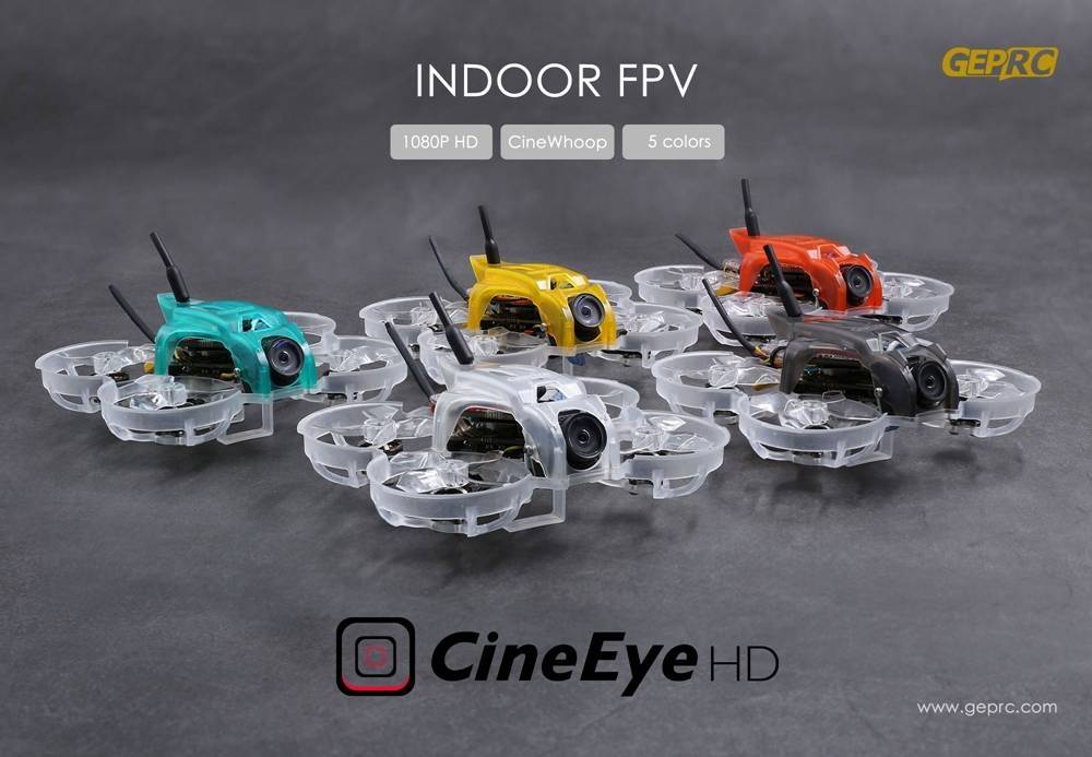 GEPRC CineEye HD 79mm 2-3S CineWhoop Indoor FPV Racing Drone With F4 12A 200mW VTX Caddx Turtle V2 Cam BNF - TBS Crossfire Nano RX Receiver