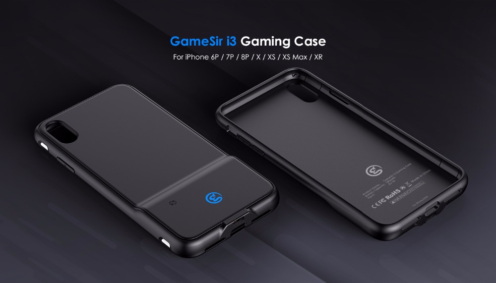 GameSir i3 Wieless Gaming Phone Case With Dual Touch Button For iPhone X / XS - Black