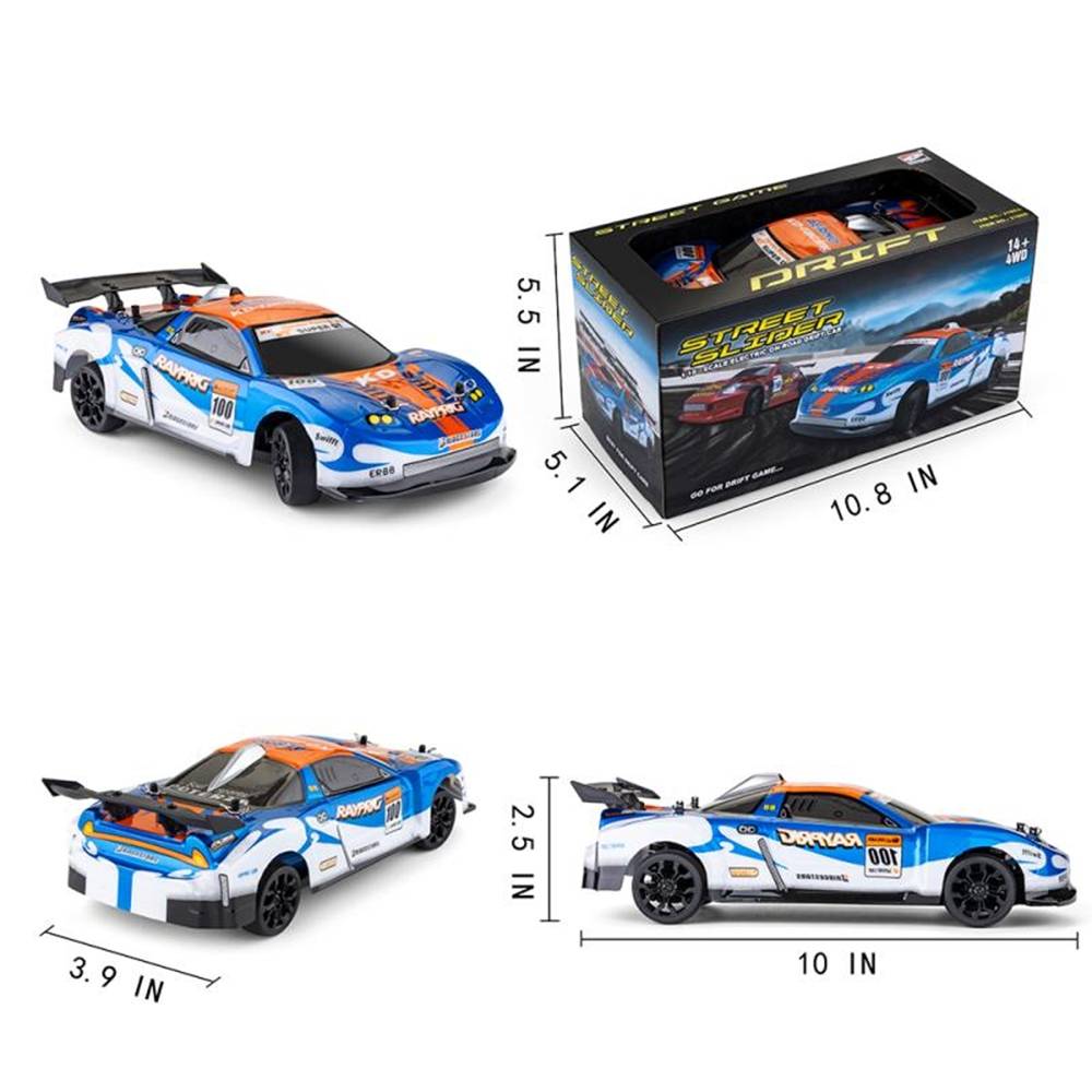 HAIBOXING 2188A STREET SLIDER 2.4G 1/18 4WD Electric Drift On-road RC Vehicles Car RTR - Blue
