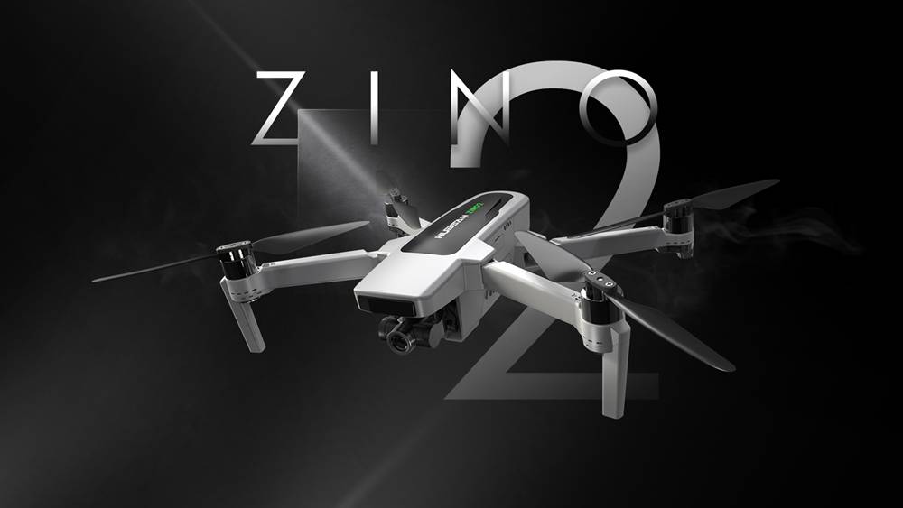 Hubsan ZINO 2 5G WIFI 6KM FPV 4K/60fps GPS Foldable RC Drone With 3Axis Detachable Gimbal 33mins Flying Time RTF Standard Version - White