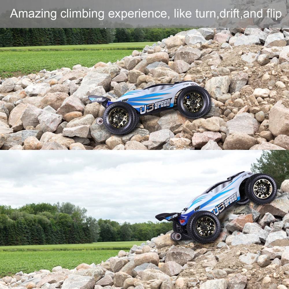 JLB Racing J3SPEED 1:10 2.4G 4WD Brushless 120A Waterproof Off-road Monster Truck Vehicles RC Car RTR - White