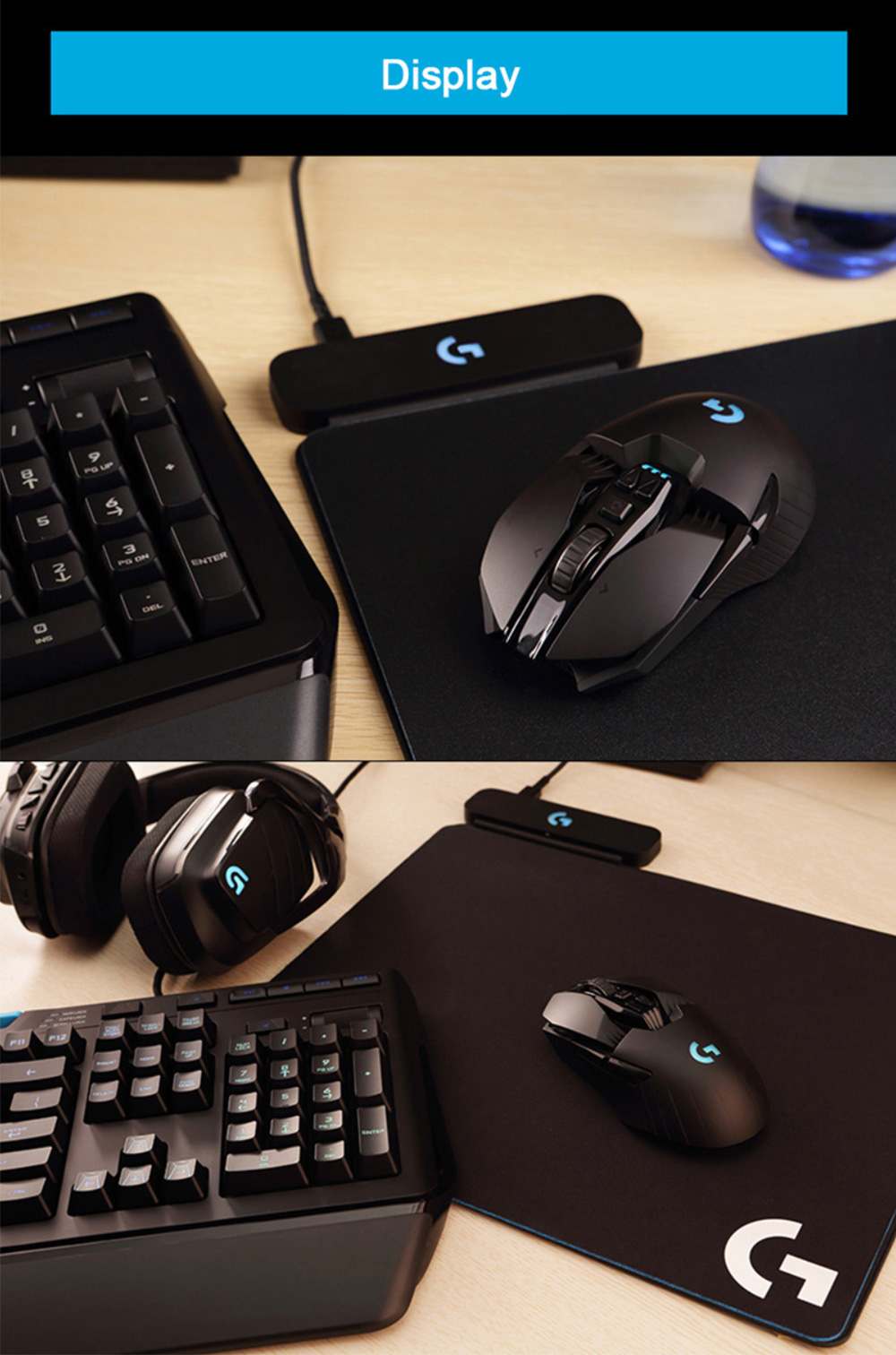 Logitech G903 Gaming Mouse RGB Backlight 16000 DPI USB Wireless Dual Modes Connection - Black