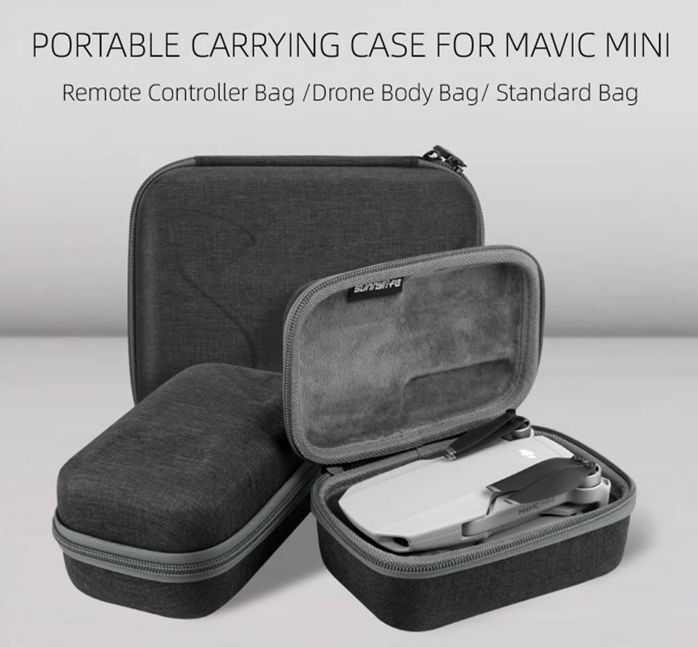 Sunnylife RC Aircraft Drone Expansion Spare Parts Portable Storage Bag For DJI Mavic MINI - Gray