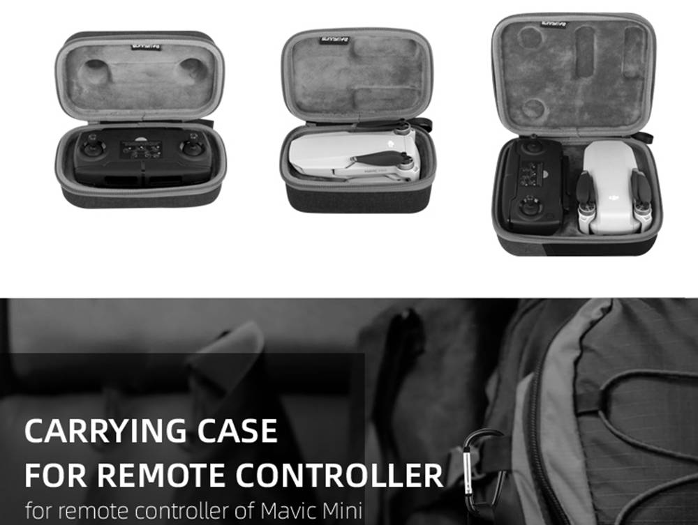 Sunnylife RC Aircraft Drone Expansion Spare Parts Portable Storage Bag For DJI Mavic MINI - Gray