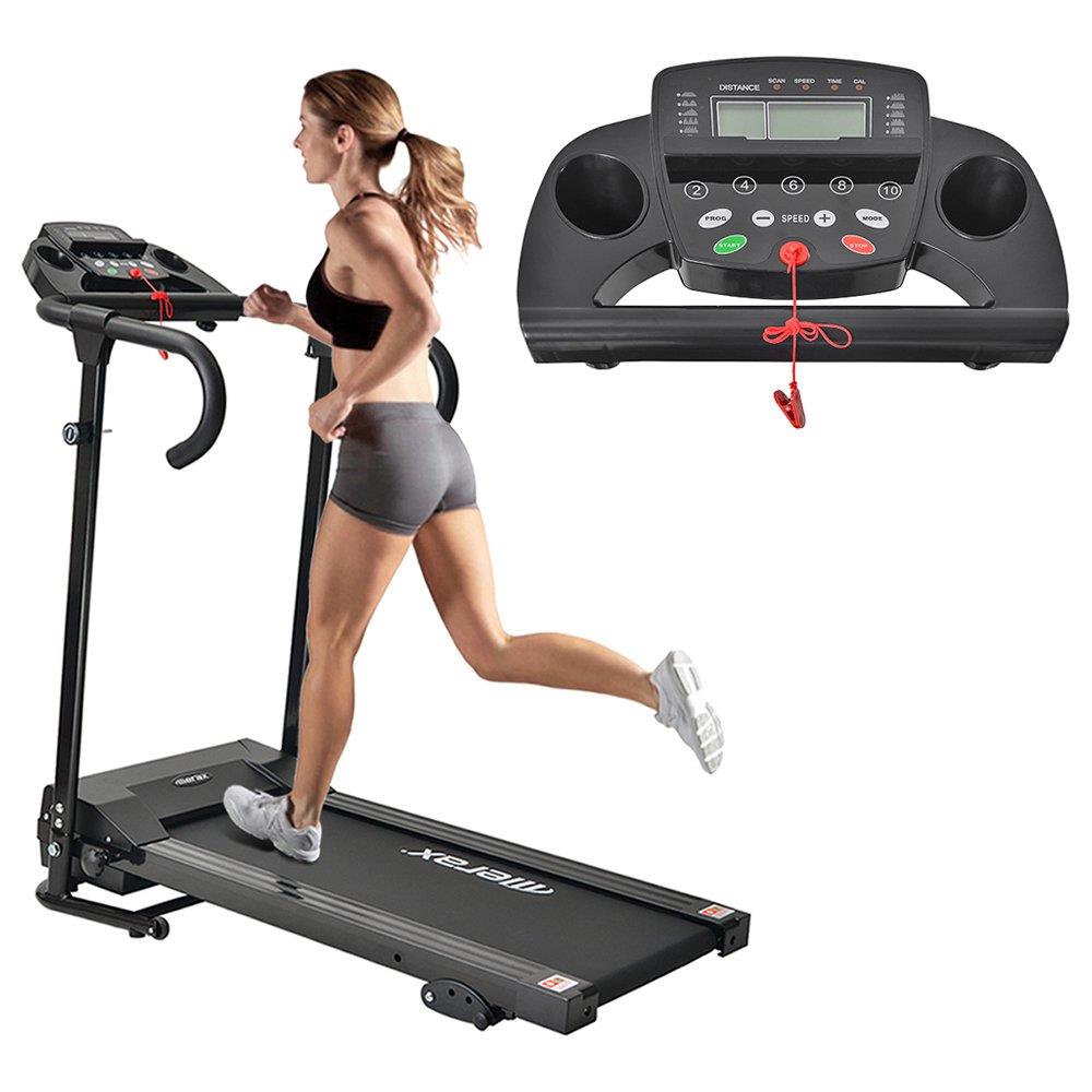 Merax Home Folding Electric Running Machine Black