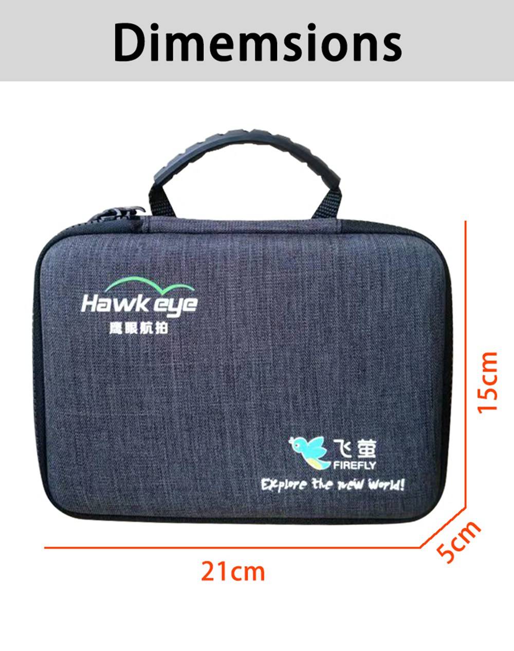 Hawkeye Firefly X 4K/60fps 2.35 Inch IPS Touch Screen Ambarella H22 7X Digital Zoom WIFI FPV Action Sport Camera - Black