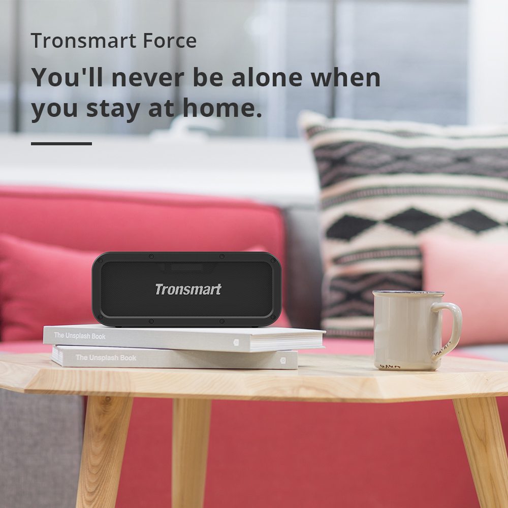 Tronsmart Force SoundPulse&trade; 40W Bluetooth 5.0 Speaker IPX7 Water Resistant Siri TWS & NFC 15 Hours Playtime