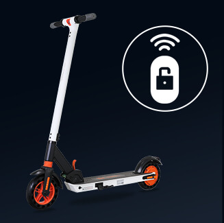 KUGOO KIRIN S1 Electric Scooter 8" Tires 350W DC Brushless Motor With 3 Speed Control Max Speed 25km/h Up To 25km Range Dual Braking System APP Control - White