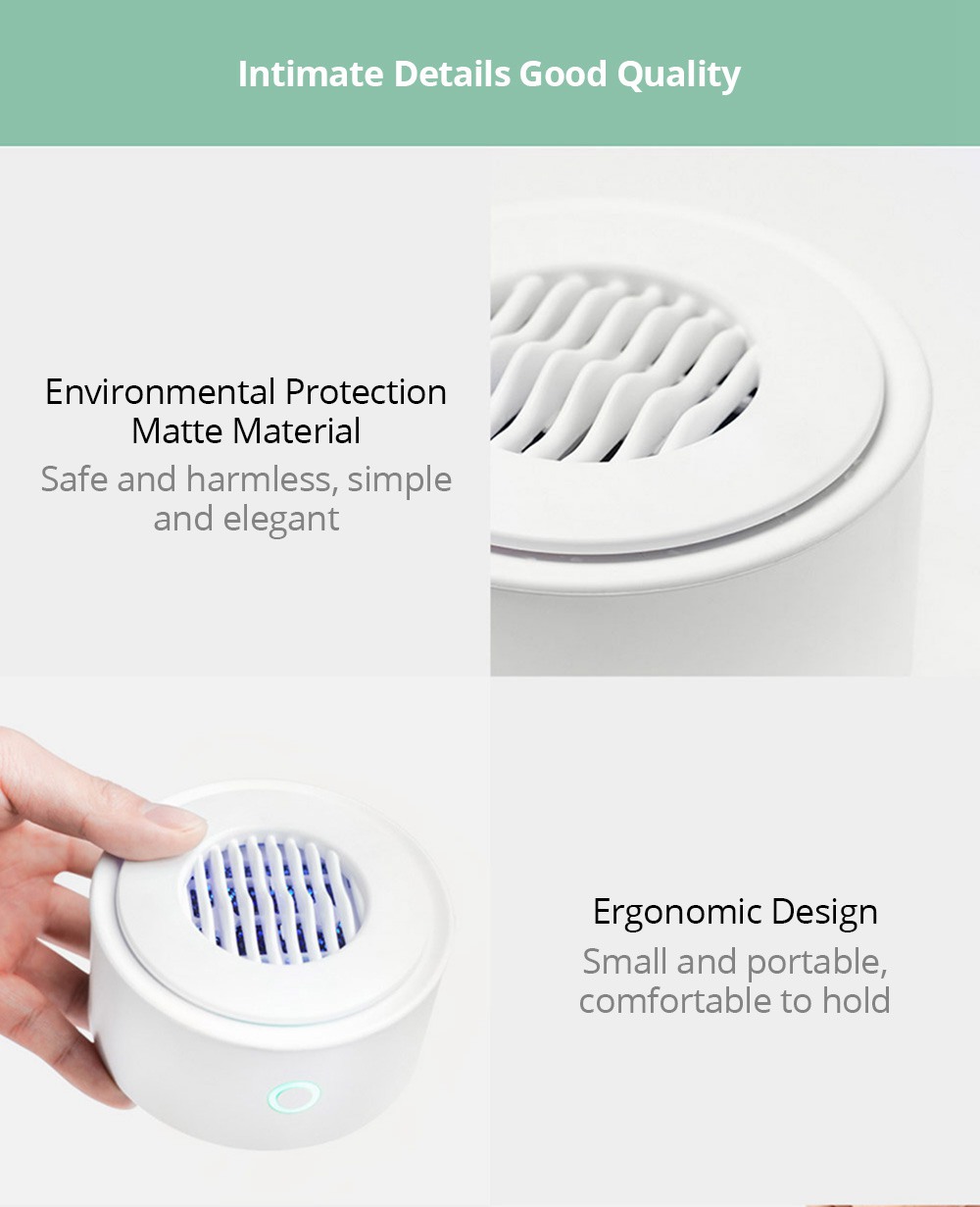 YOUBAN UPS-01 Portable Fruit and Vegetable Purifier IPX7 Waterproof Ion Purification Technology Sterilization Eliminate Pesticides 4400mAh Titanium Battery Household Business Travel Use From Xiaomi Youpin - White