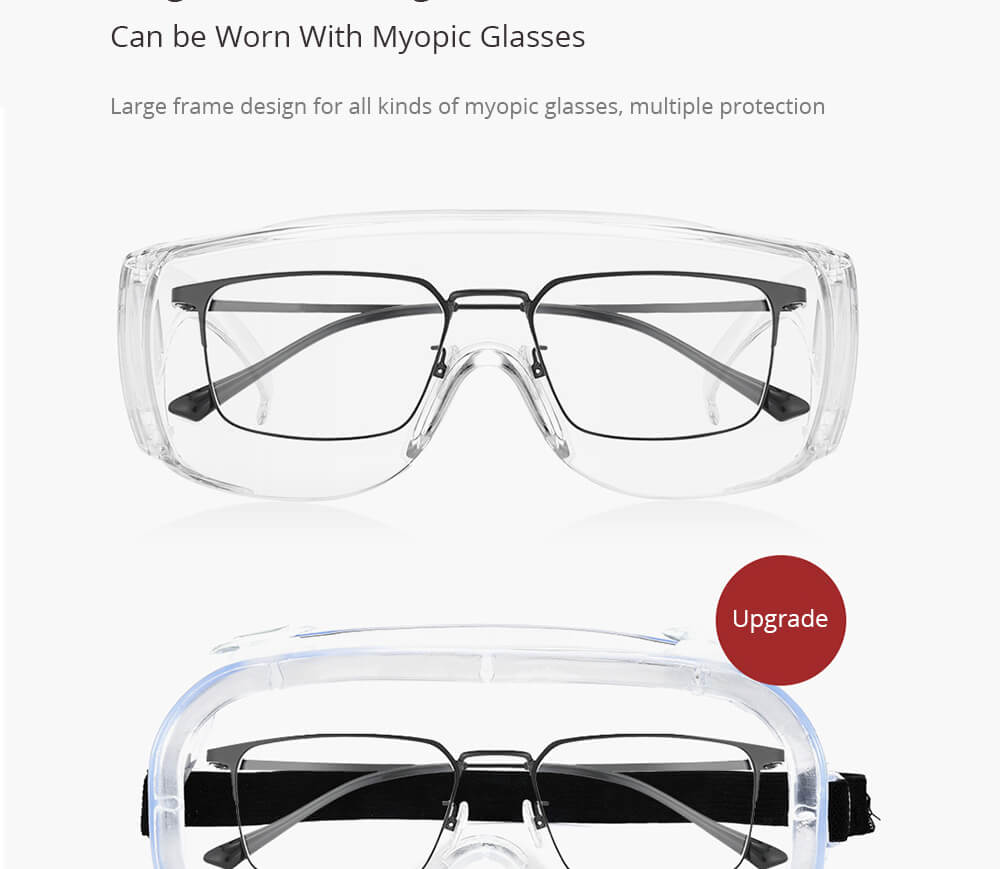 Shutter Goggles Dustproof Windproof  Protective Glasses Unisex From Xiaomi Youpin - Transparent