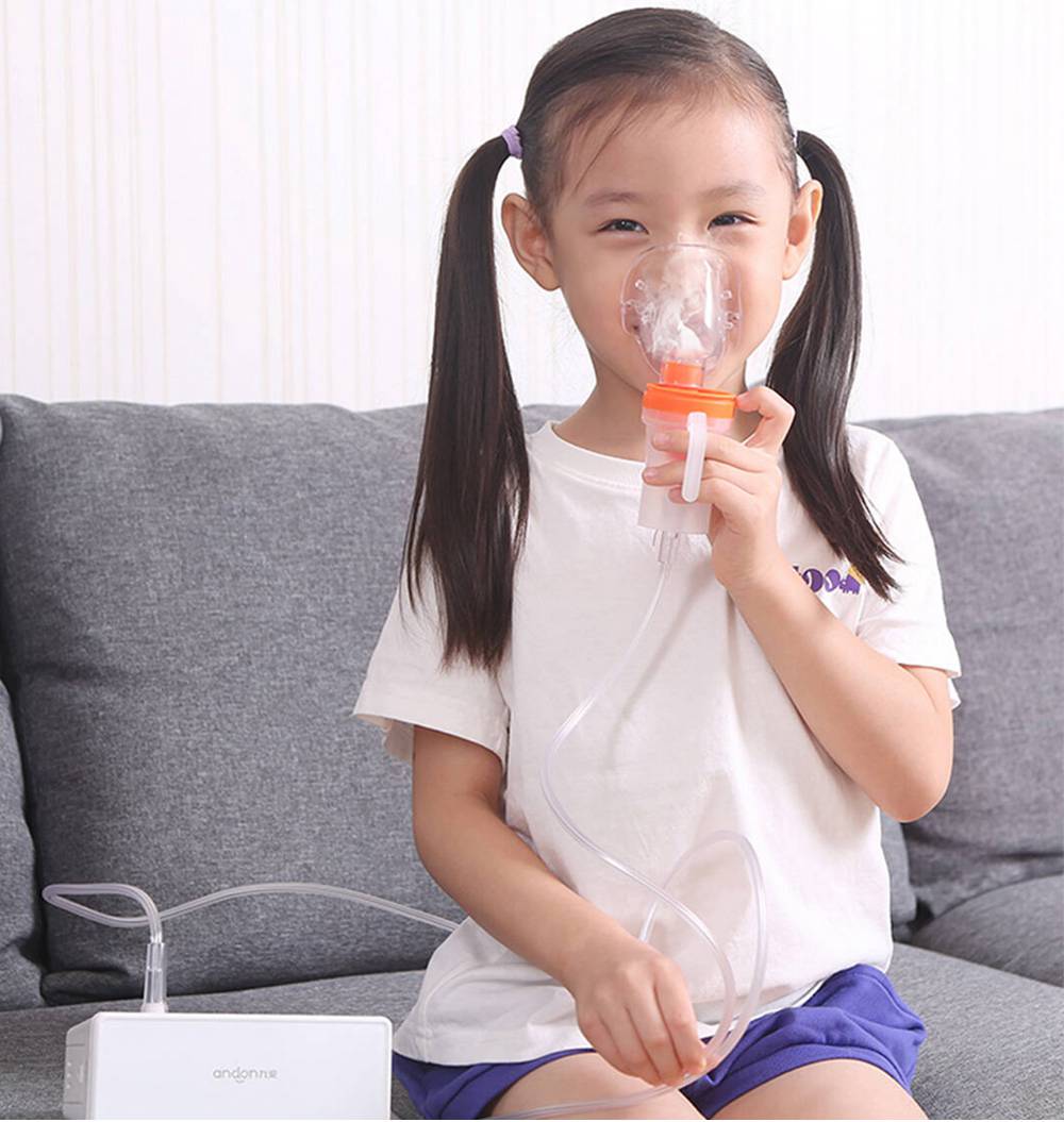 ANDON Portable Medical Compression Nebulizer Mute Adjustable Atomization Rate Suitable For Bronchitis Pneumonia Asthma From Xiaomi Youpin - White