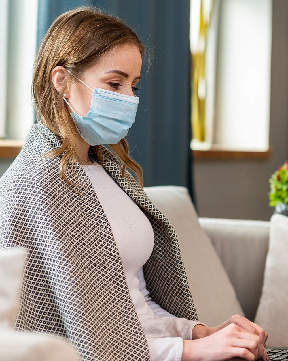 10PCS Disposable Protective Mask 3 layers Protective BFE 95% Filtration With CE Certified -Blue (No Medical)