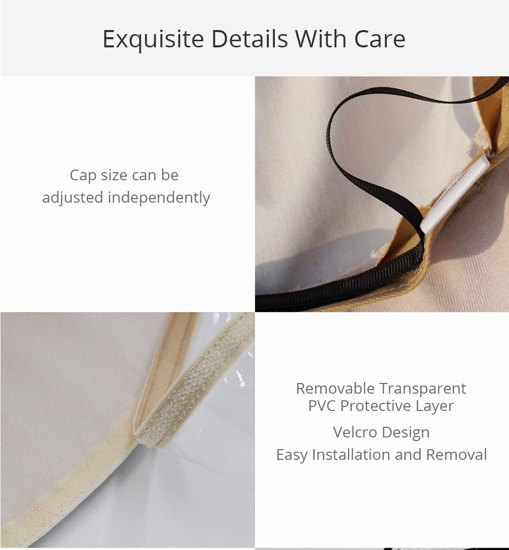 Anti-spitting Protective Hat Cover Outdoor Fisherman Hat Cap Anti-fog saliva empty top hat anti-epidemic antiHat - Black