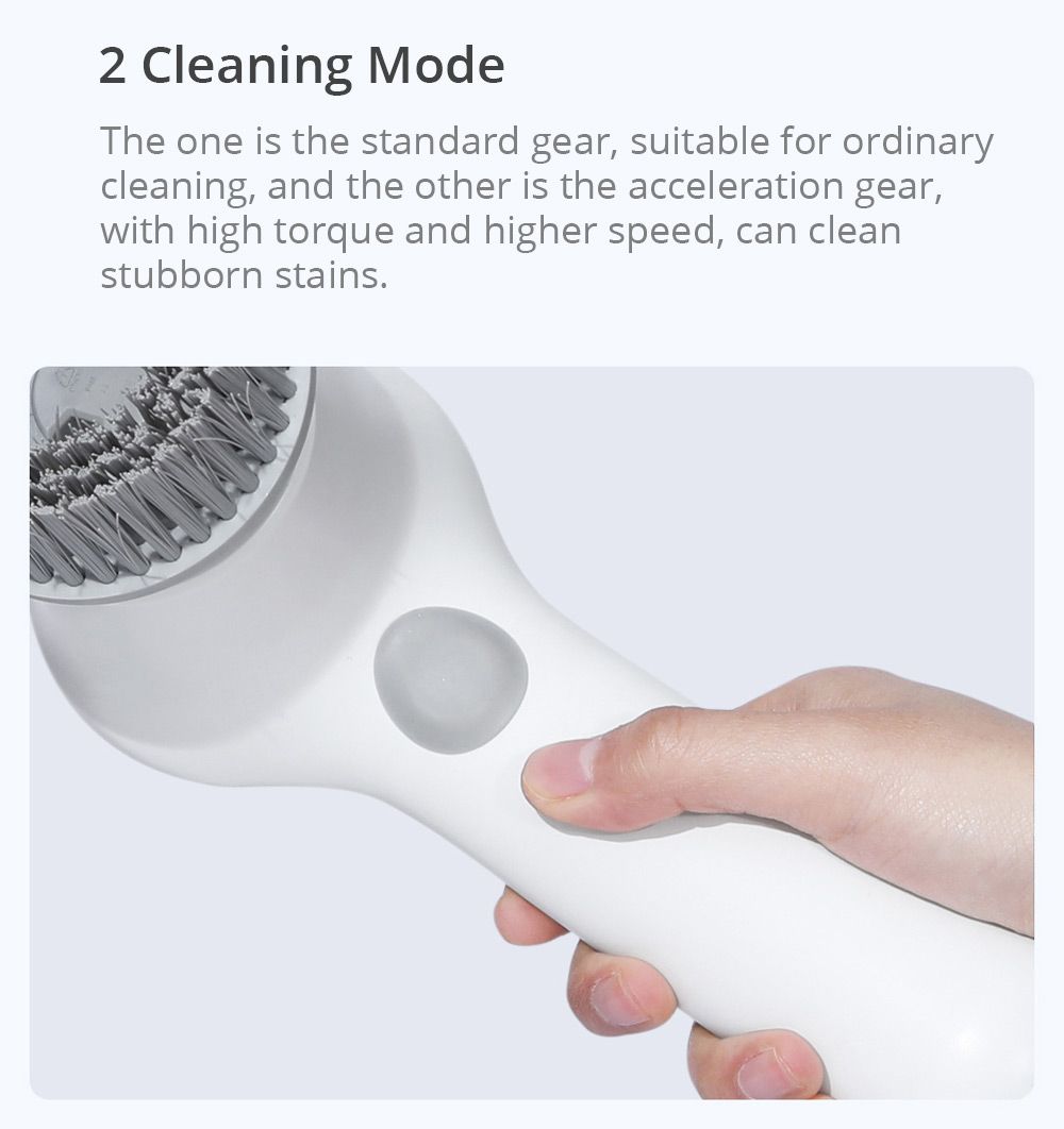Shunzao PCH2-C Handheld Intelligent Kitchen Cleaning Machine IPX7 Waterproof Chargeable Remove Stubborn Stains Range Hood Bathtub - White