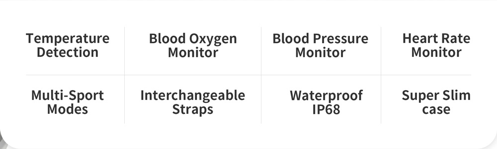 KW37 PRO Smart Watch Real-time Body Temperature Measurement Heart Rate Blood Pressure Monitor Bluetooth 4.0 - Pink