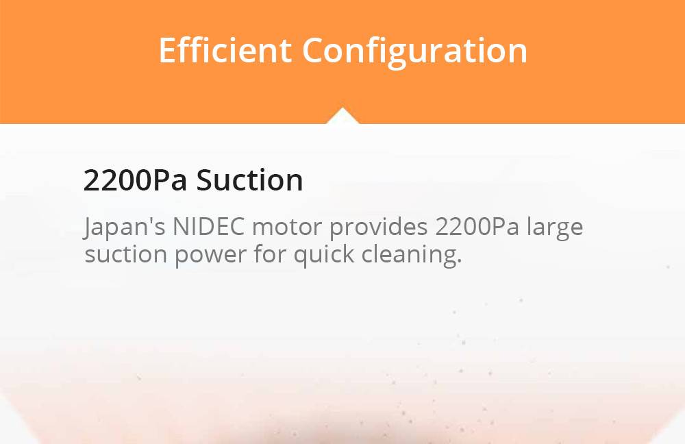 Chinese Version Xiaomi Mijia G1 Robot Vacuum Cleaner 2200pa Suction 200ml Electric Control Tank APP Remote - White