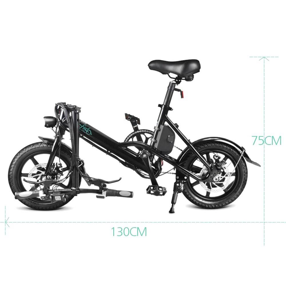 FIIDO D3S Folding Moped Electric Bike Gear Shifting Version City Bike Commuter Bike 16 inch Tires 250W Motor Max 25km/h SHIMANO 6 Speeds Shift 7.8Ah Battery - White