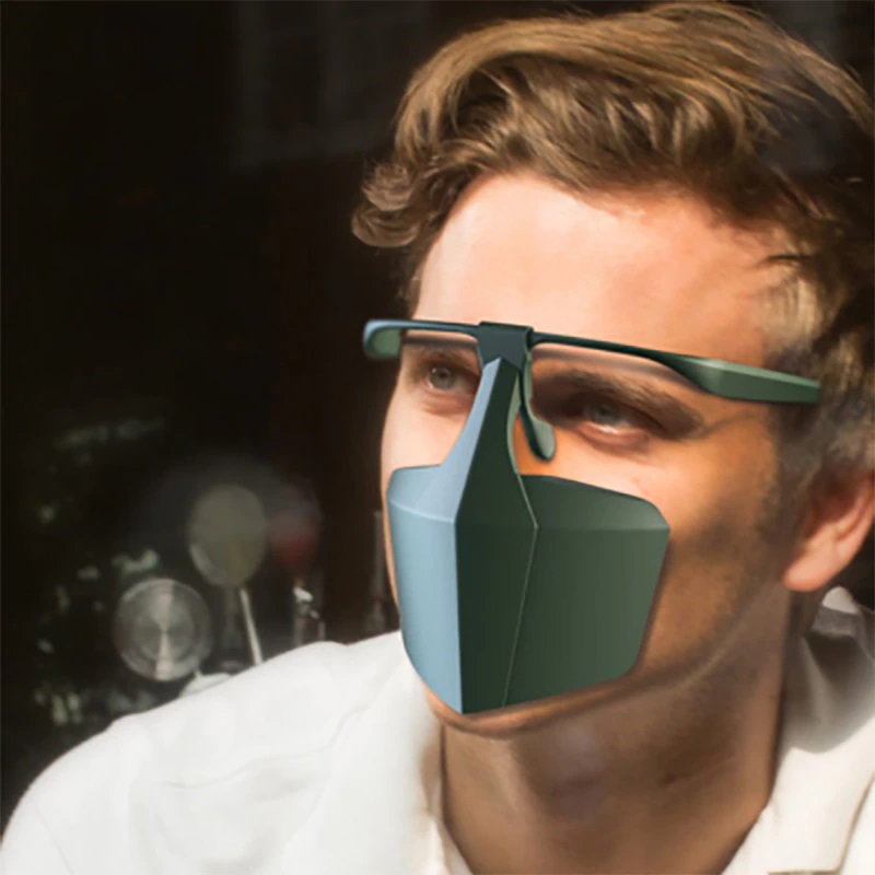 Reusable Face-Shielding Protective Face Mask Anti-Fog Anti-Splash Anti-Fog Dust Isolating Face Shield Protective Equipment -Random Color